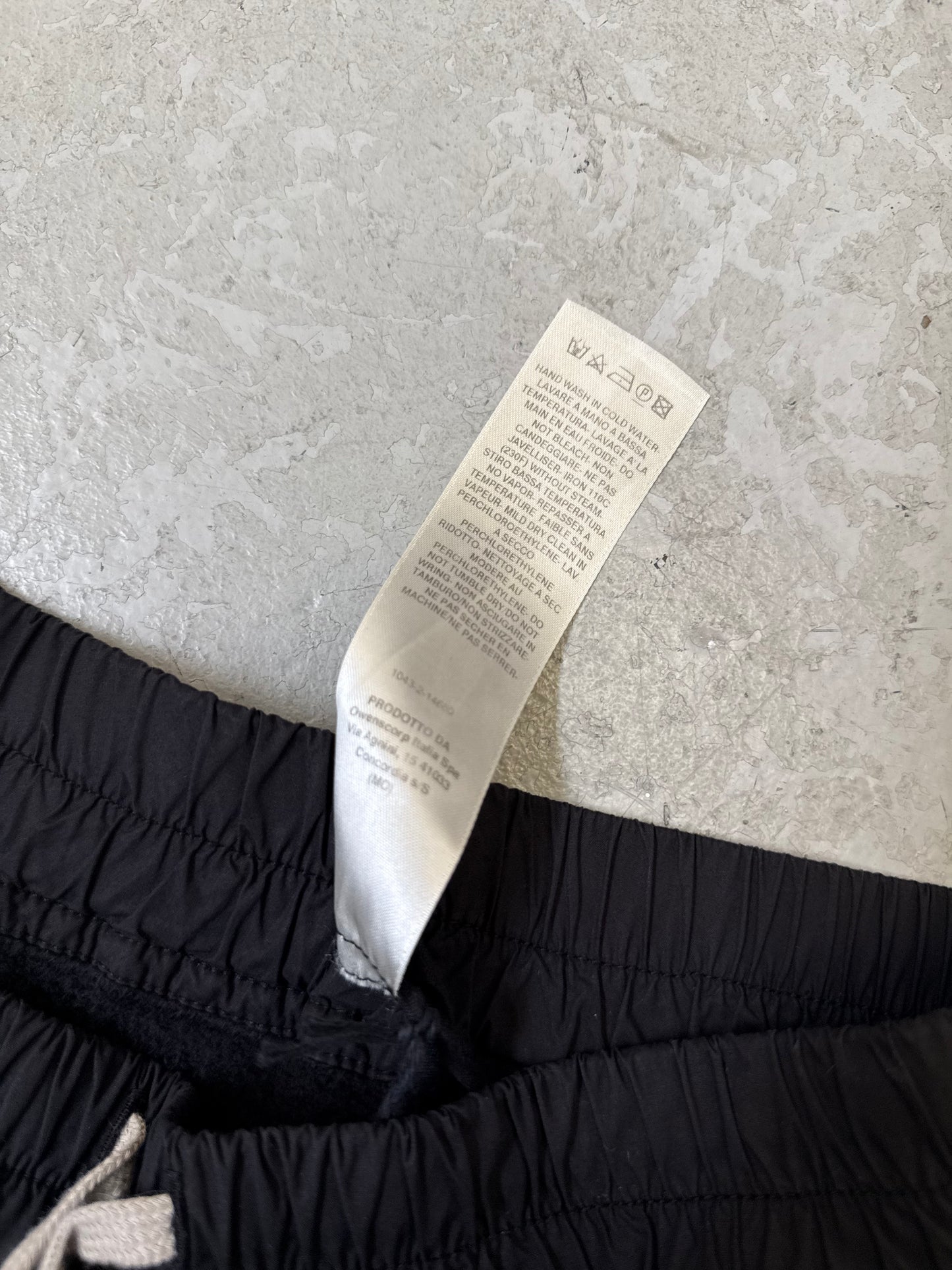 Rick Owens DRKSHDW Black Cotton Capris (S)
