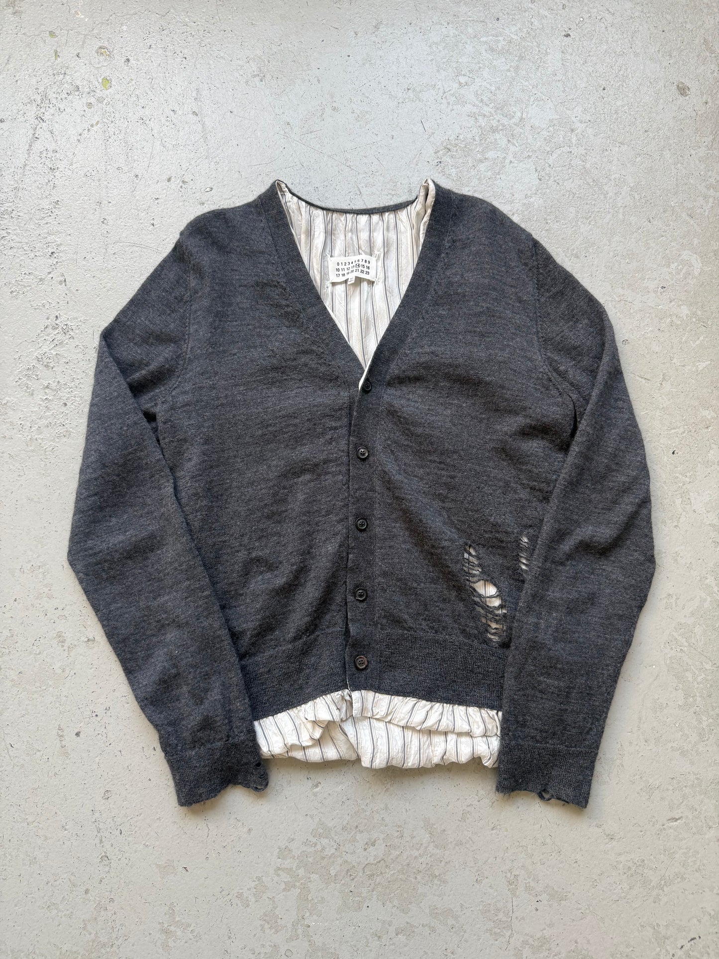 Maison Margiela Distressed Layer Cardigan (S)