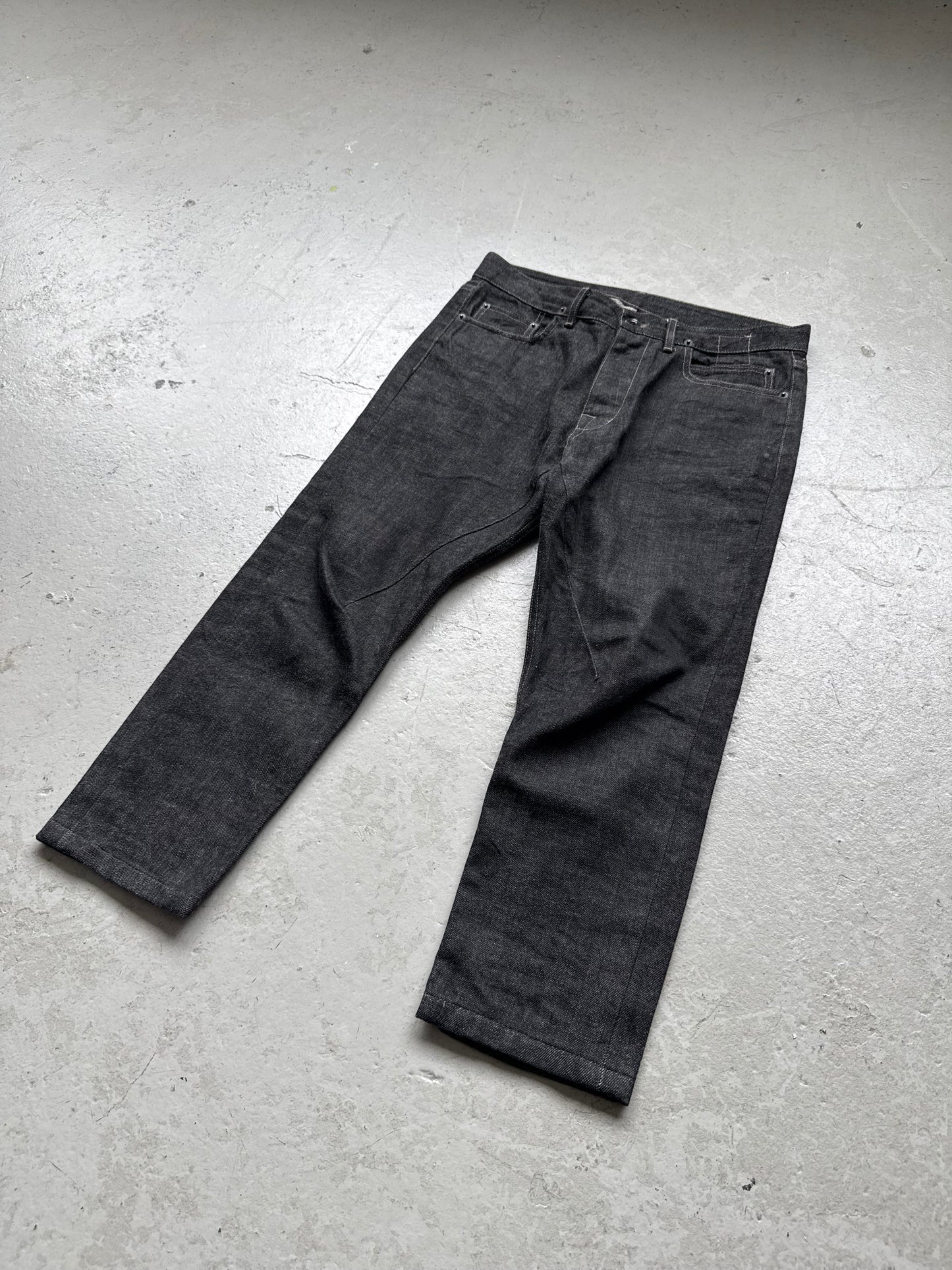 Rick Owens DRKSHDW Torrence Cropped Cut Denim (31)