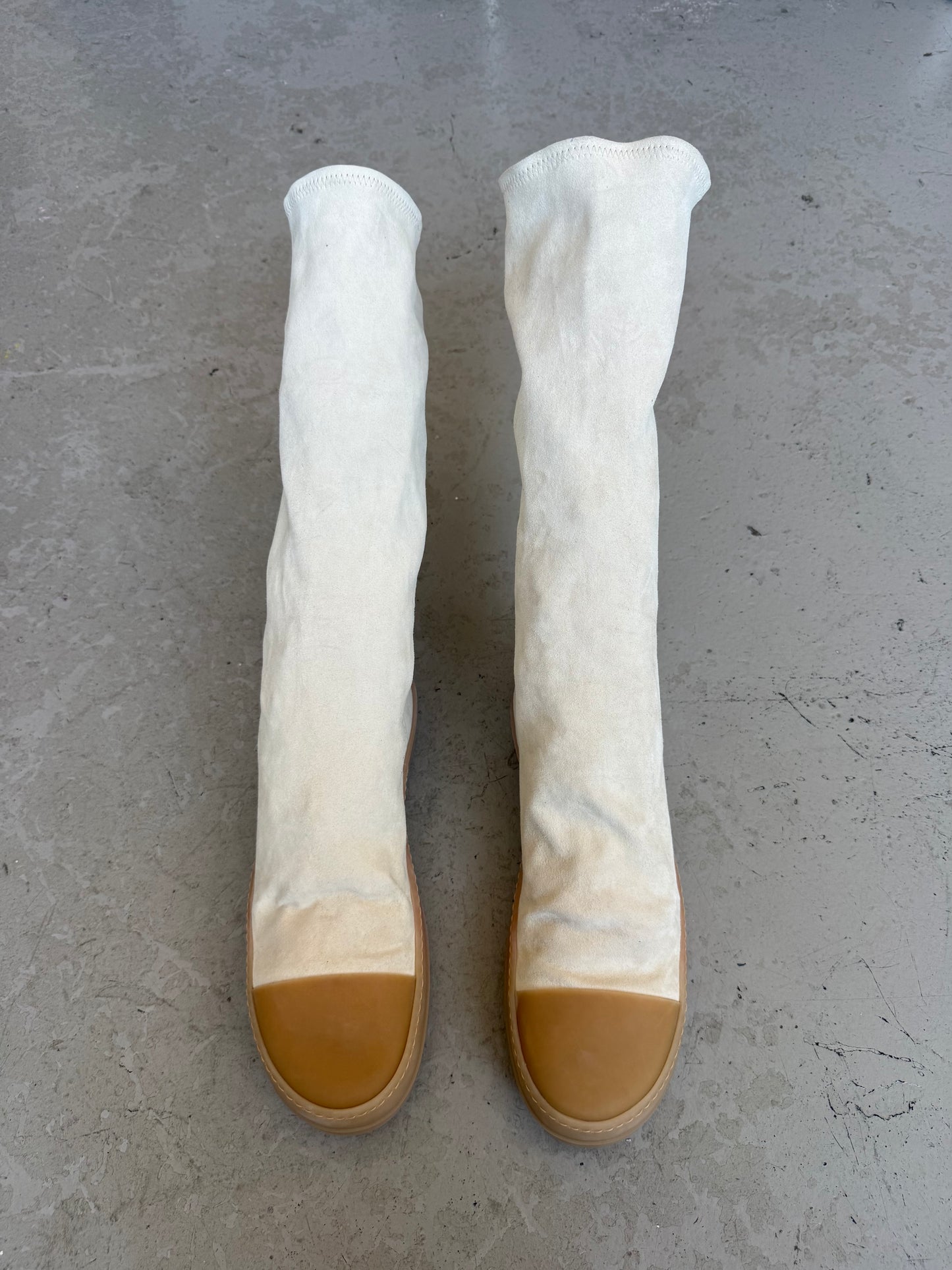 Rick Owens Suede Sock Sneakers (44.5)