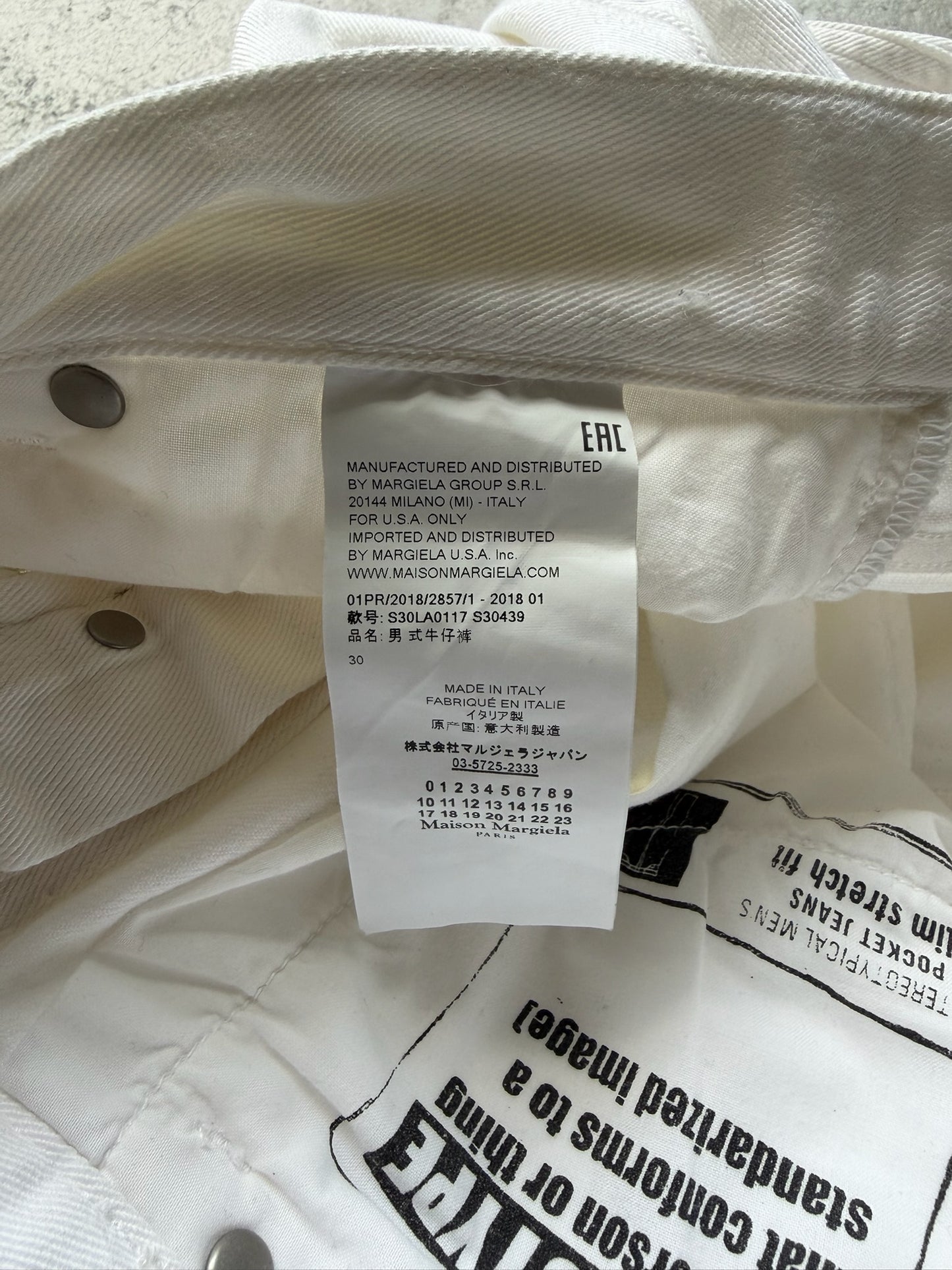 Maison Margiela SS18 White Denim (30)
