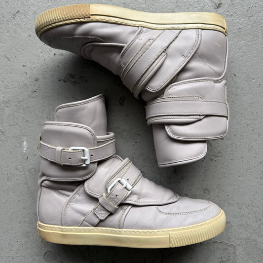 Givenchy Double Buckle Grey High Top Sneakers (42)