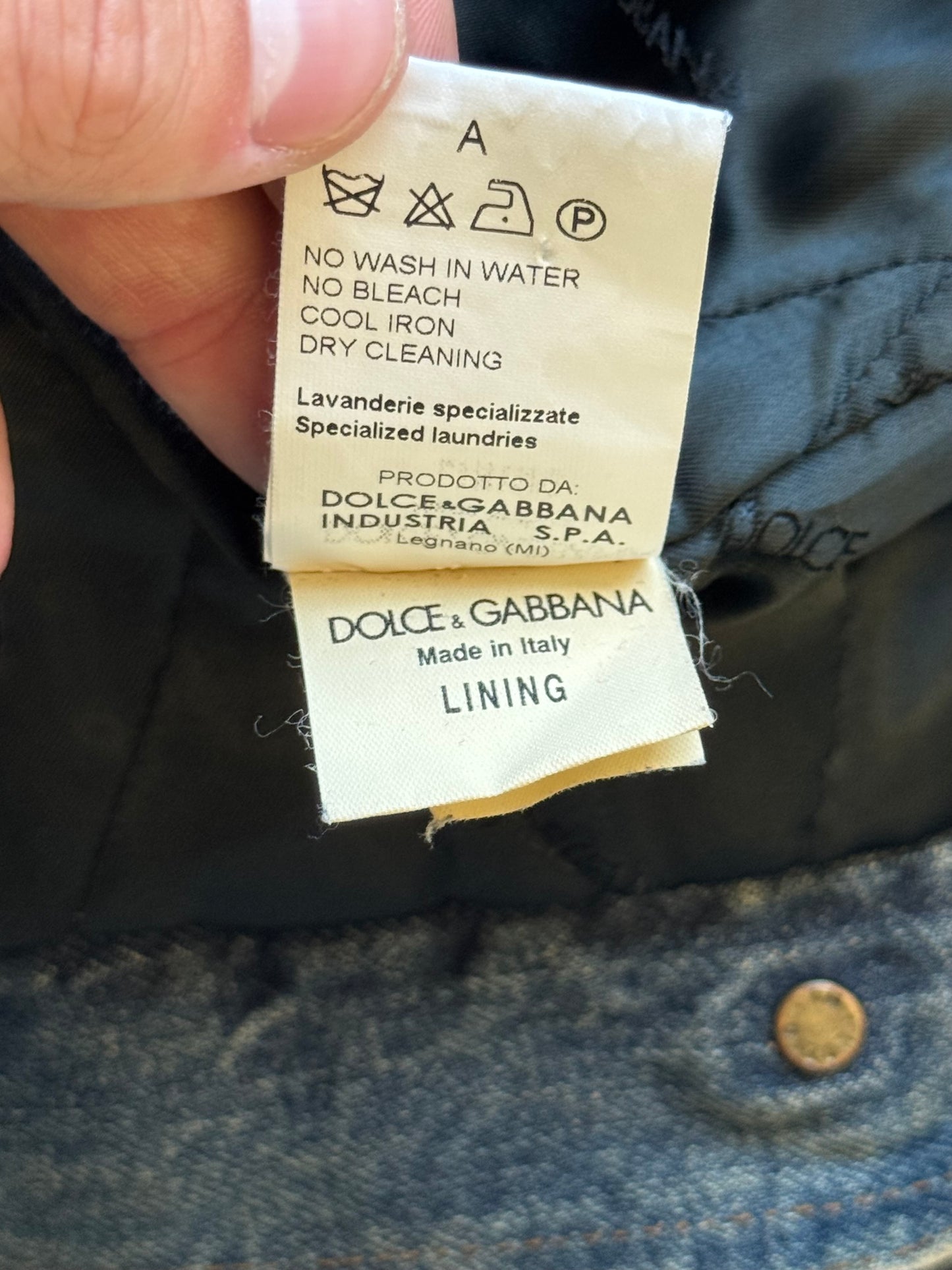Dolce & Gabbana 2000s Denim Jacket With Fur Collar (48)