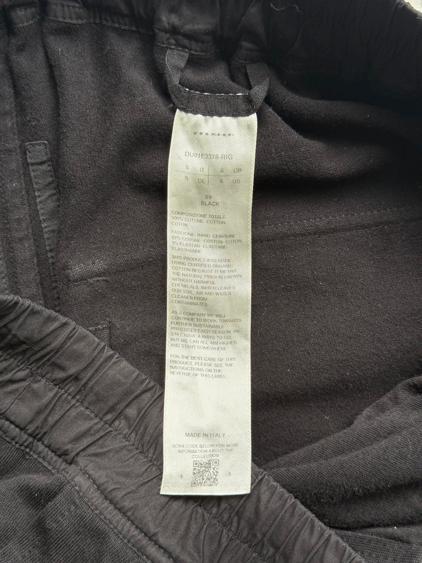 Rick Owens SS25 Cotton Black Belas (S)