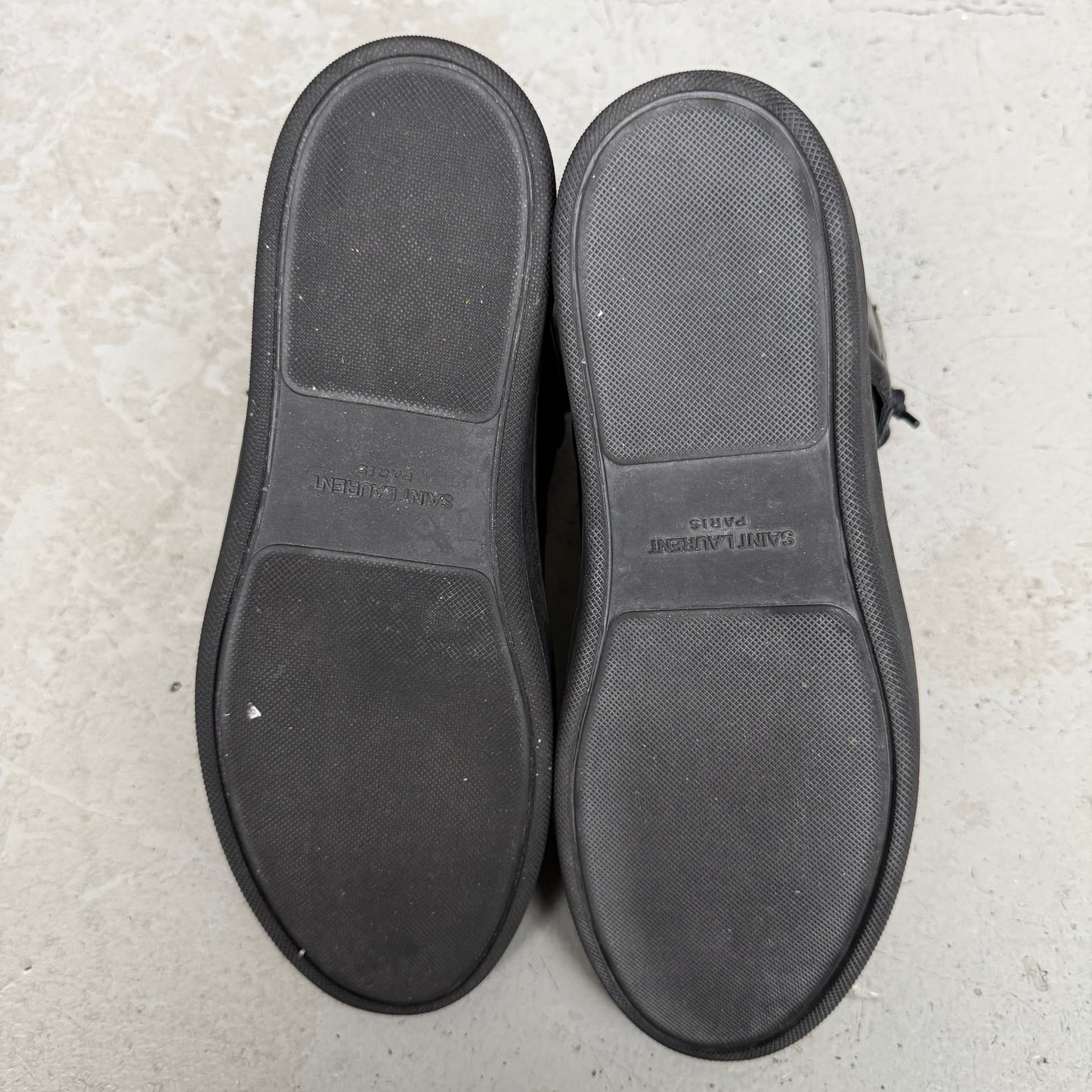 Saint Laurent Paris SL01H Black High Top Sneakers (39.5)