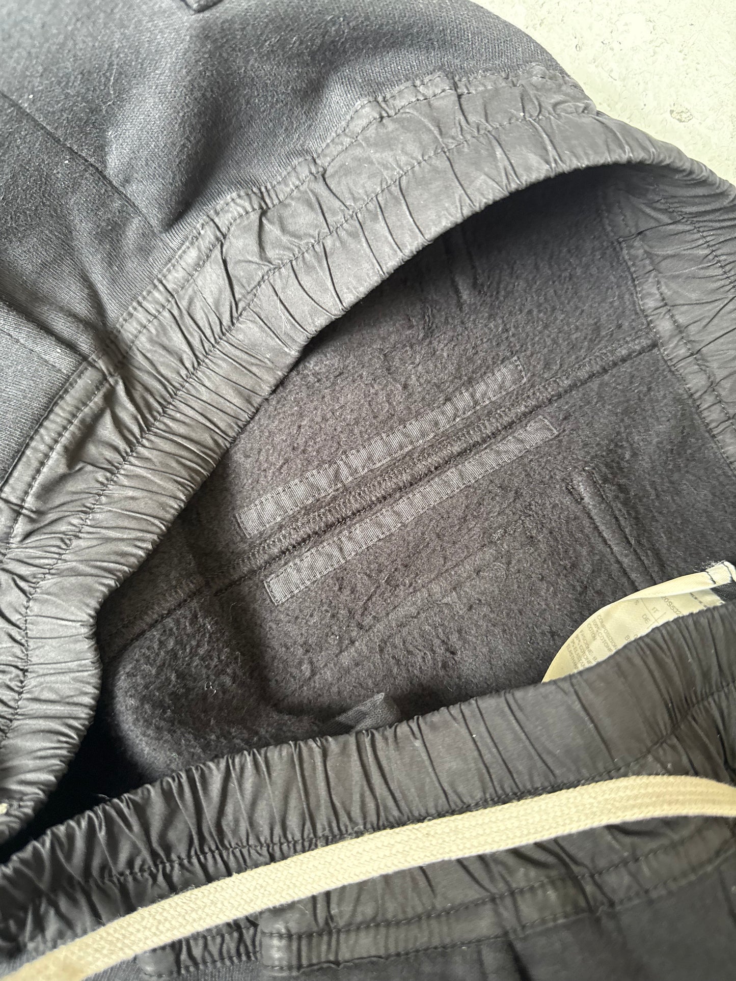 Rick Owens DRKSHDW Black Cotton Capris (S)