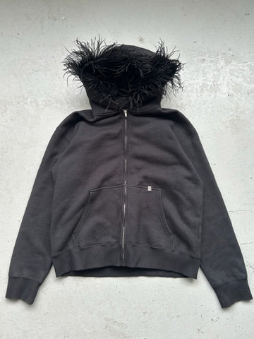 1017 Alyx 9SM Ostrich Feather Zip Up Hoodie (XL)