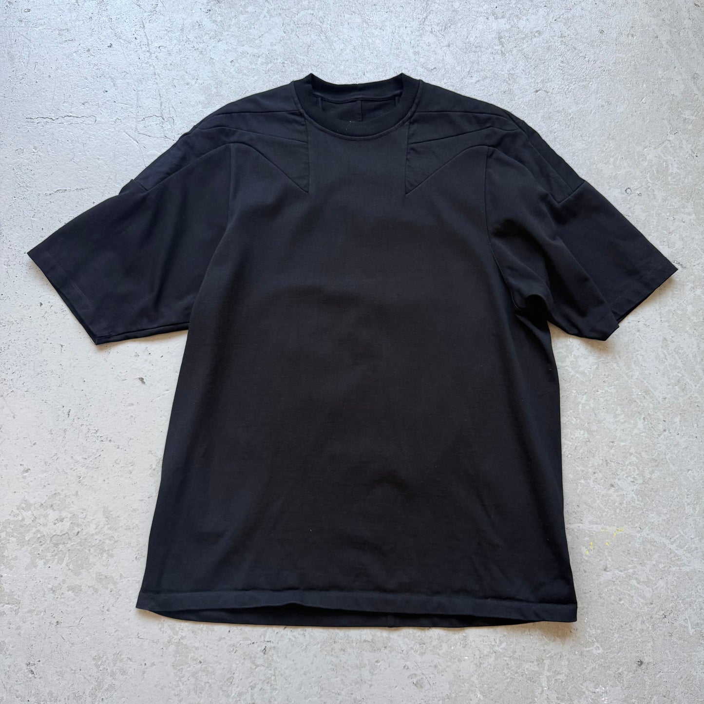 Rick Owens SS21 PHLEGETHON Padded Shoulder Short Sleeve Shirt (L)