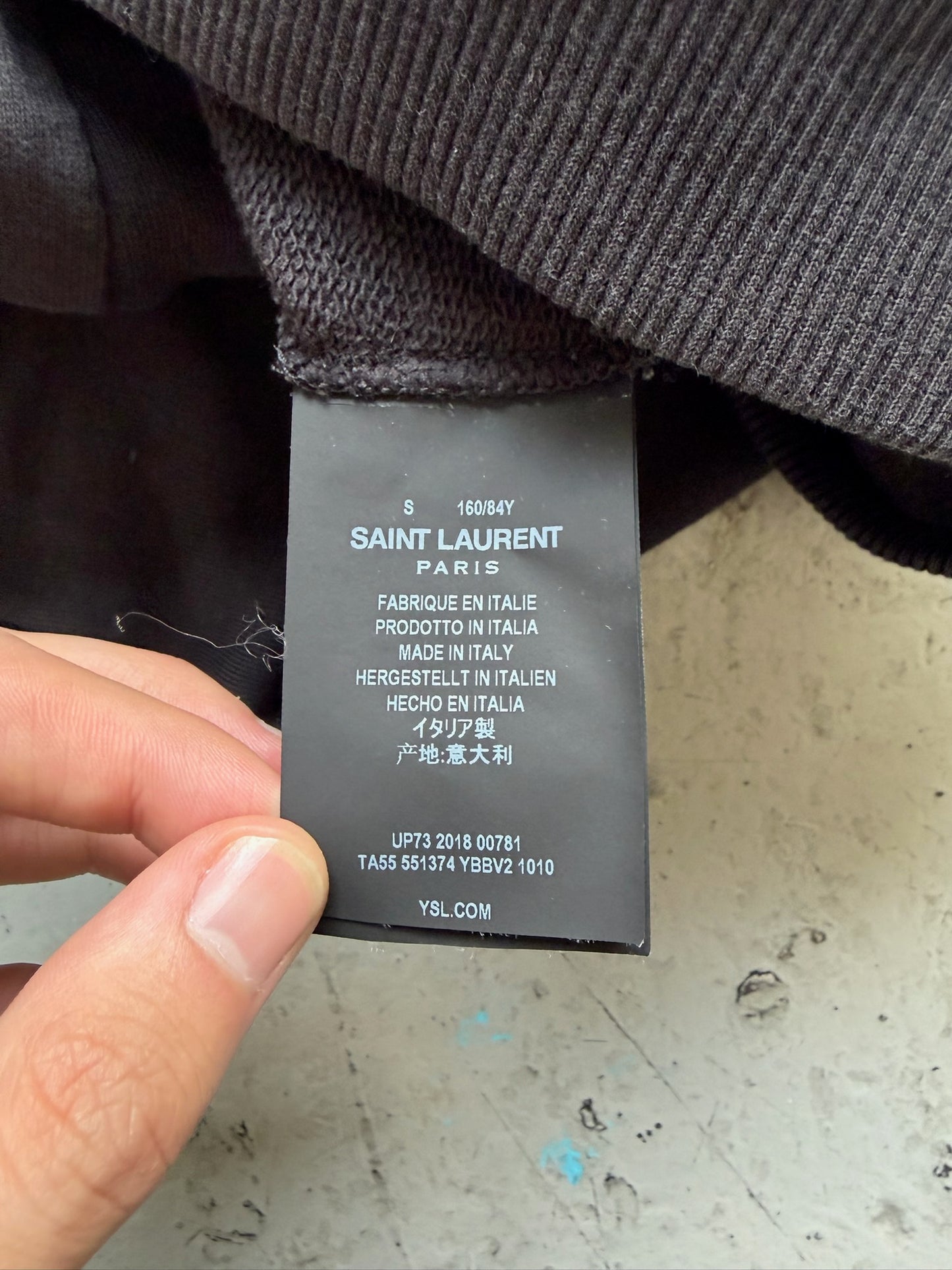 Saint Laurent Paris 2018 Sun Sequin Crewneck (S)