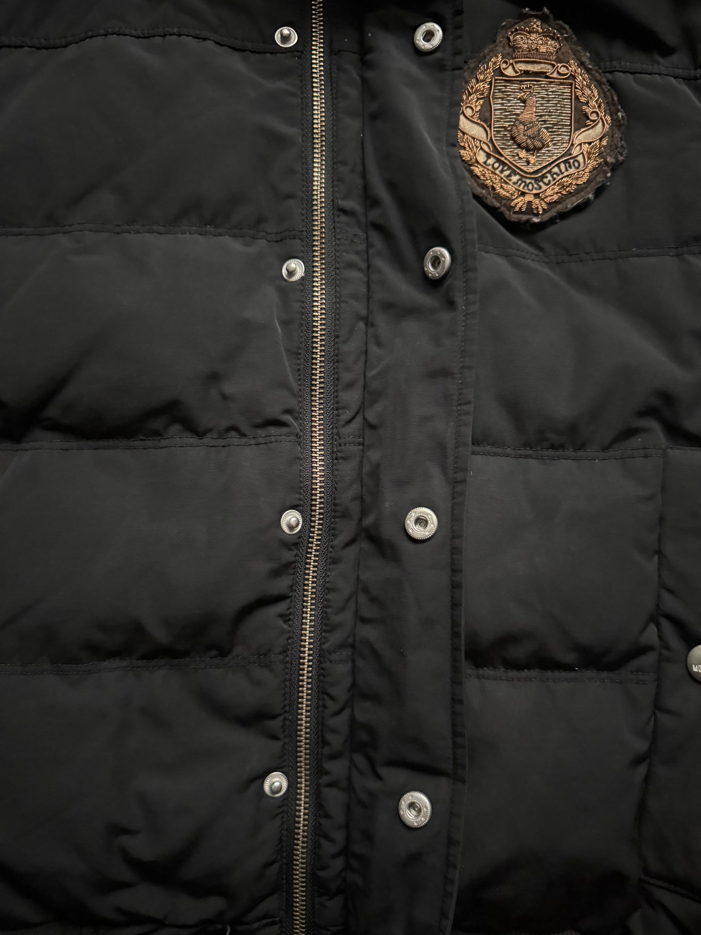 Moschino Black Fur Hooded Black Jacket (52)