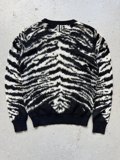 Saint Laurent Paris 2014 Zebra Print Sweater (S)