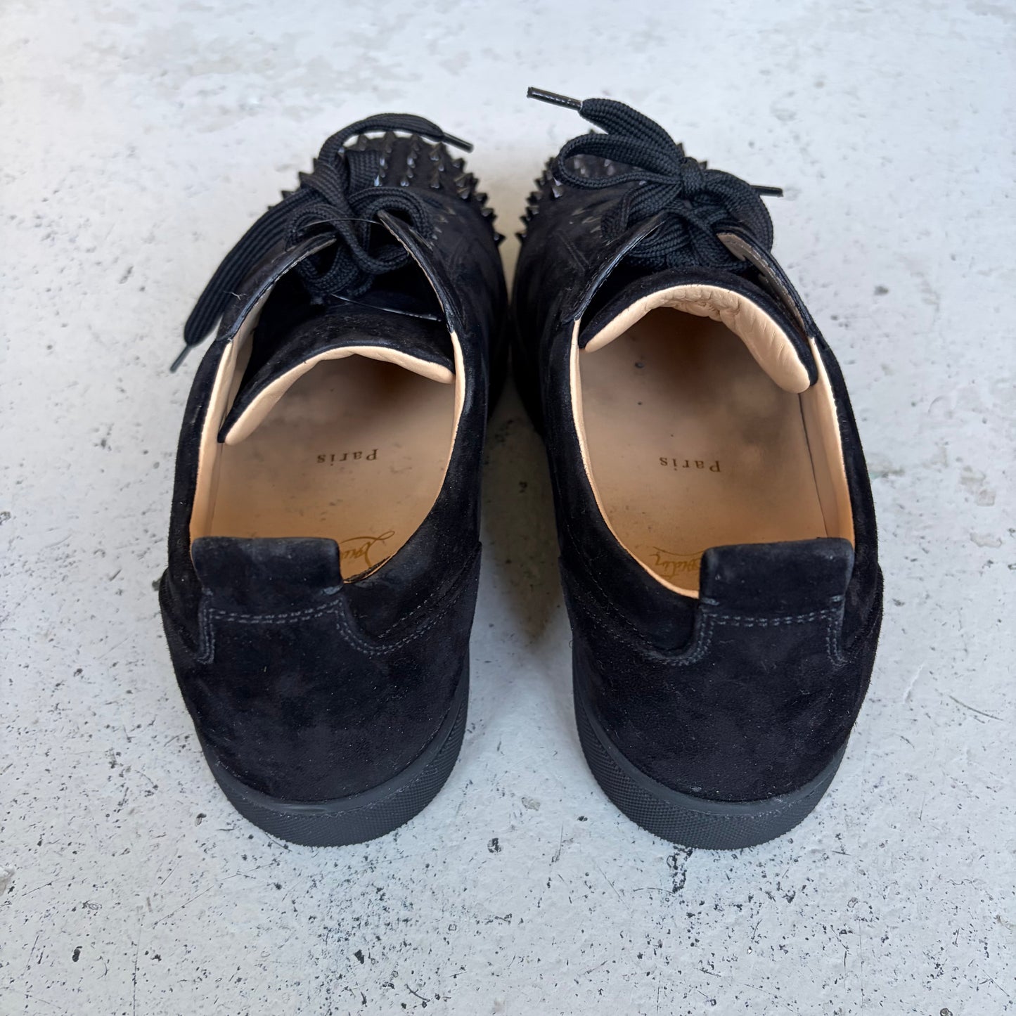 Christian Louboutin Black Studded Sneakers (43 1/2)