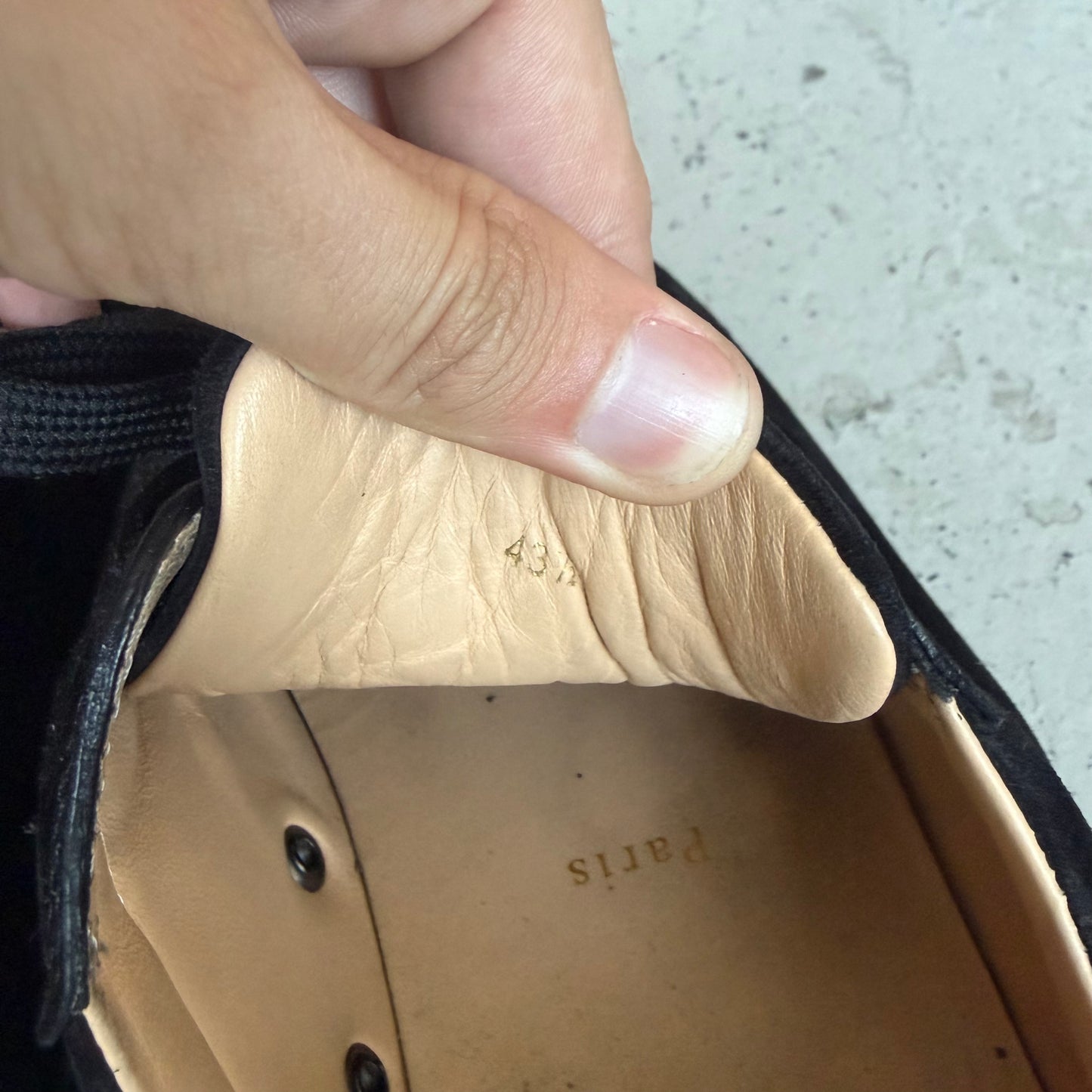 Christian Louboutin Black Studded Sneakers (43 1/2)