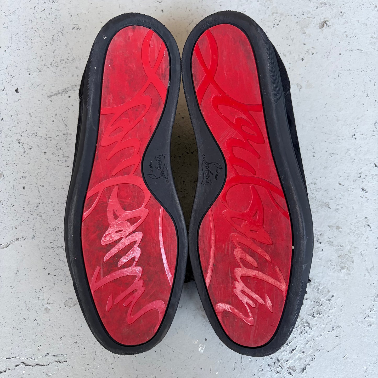 Christian Louboutin Black Studded Sneakers (43 1/2)