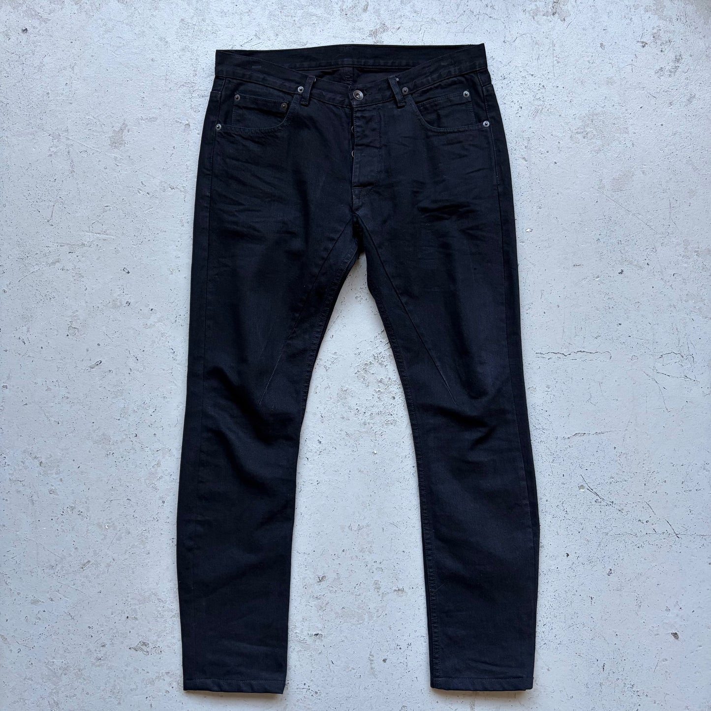 Rick Owens FW14 Sample Black Inside Detroit Cut Denim (30)