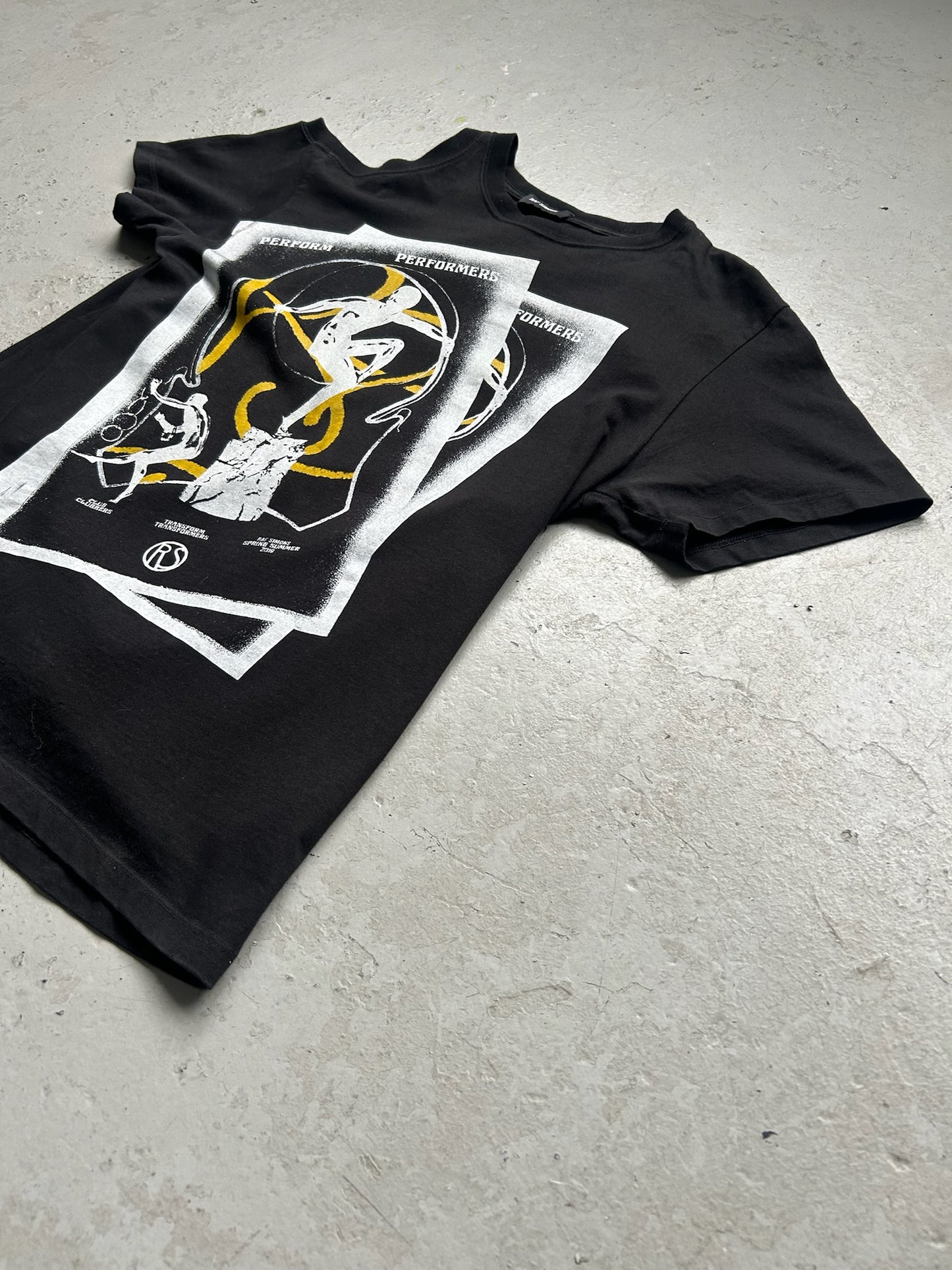 Raf Simons SS19 Performers Black Short Sleeve Shirt (M)