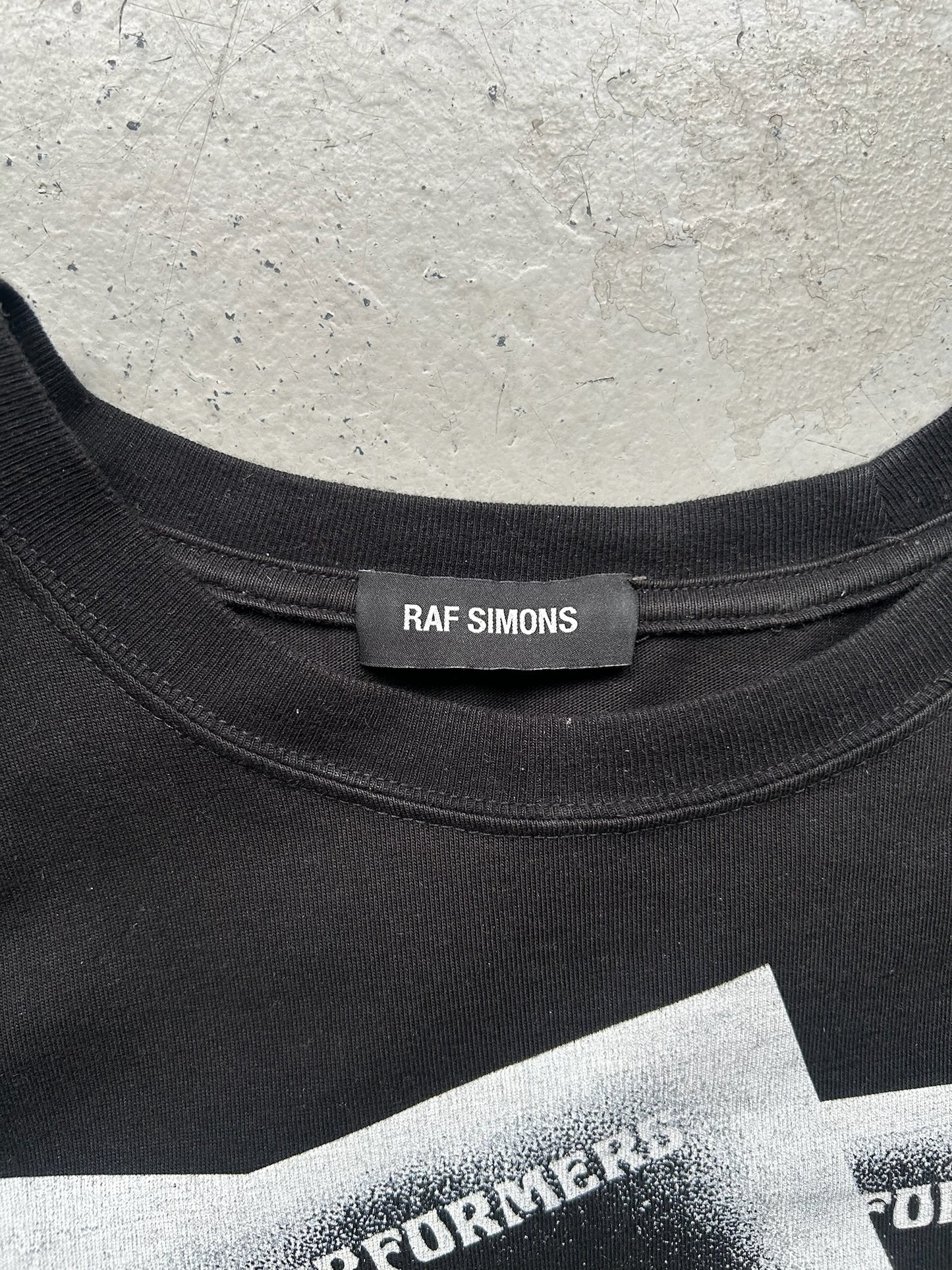 Raf Simons SS19 Performers Black Short Sleeve Shirt (M)