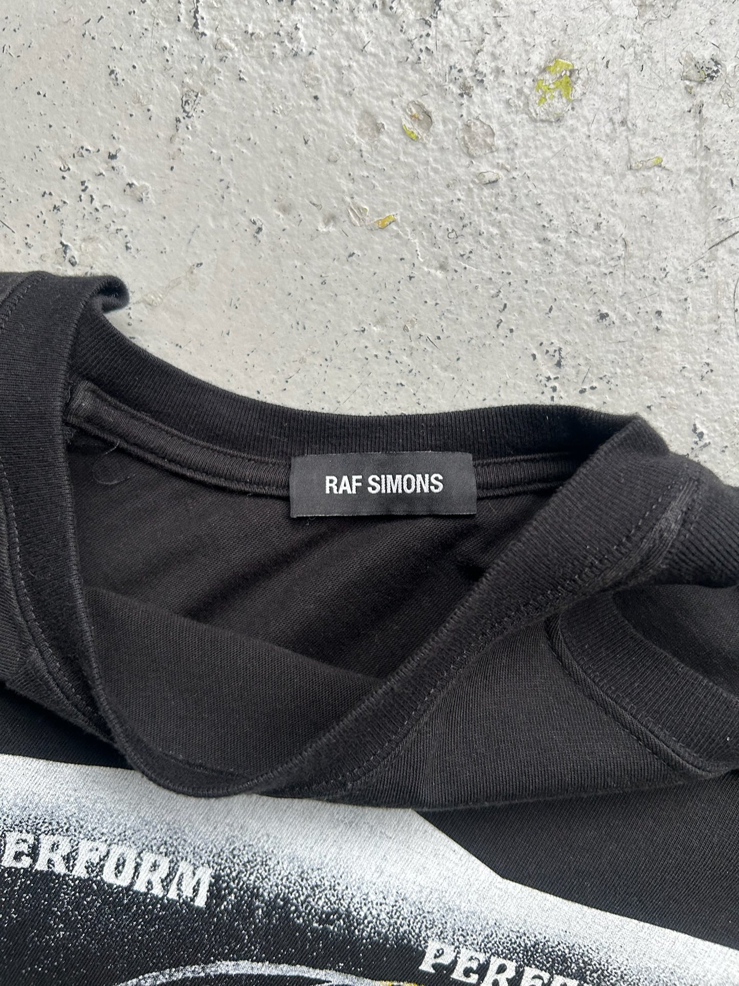 Raf Simons SS19 Performers Black Short Sleeve Shirt (M)