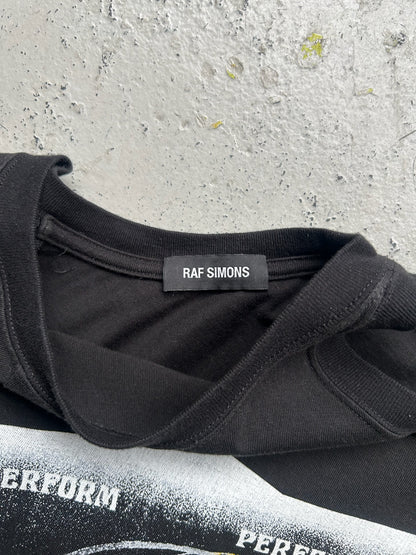 Raf Simons SS19 Performers Black Short Sleeve Shirt (M)