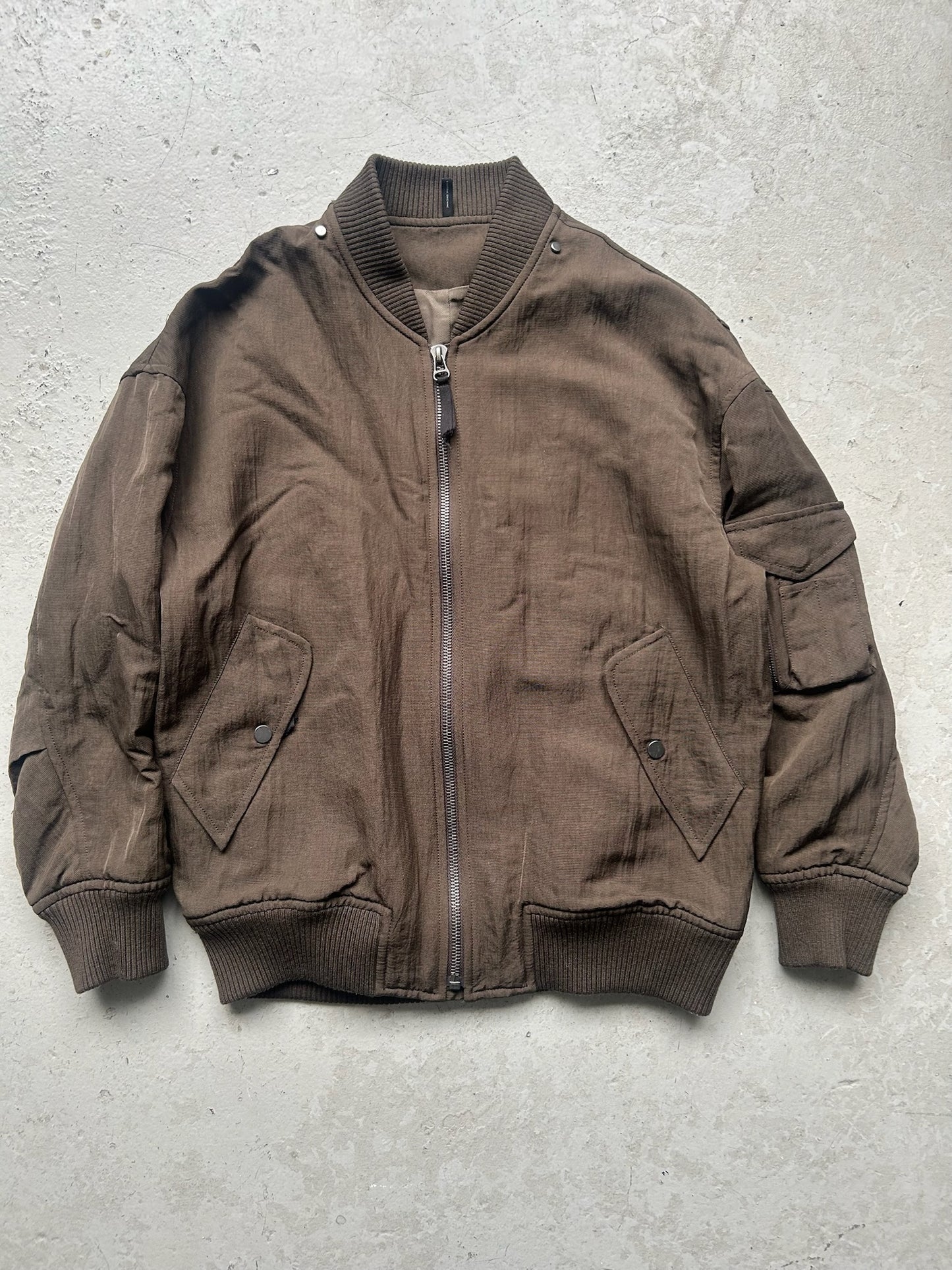 Helmut Lang Bomber With Detatchable Fur Vest (S)