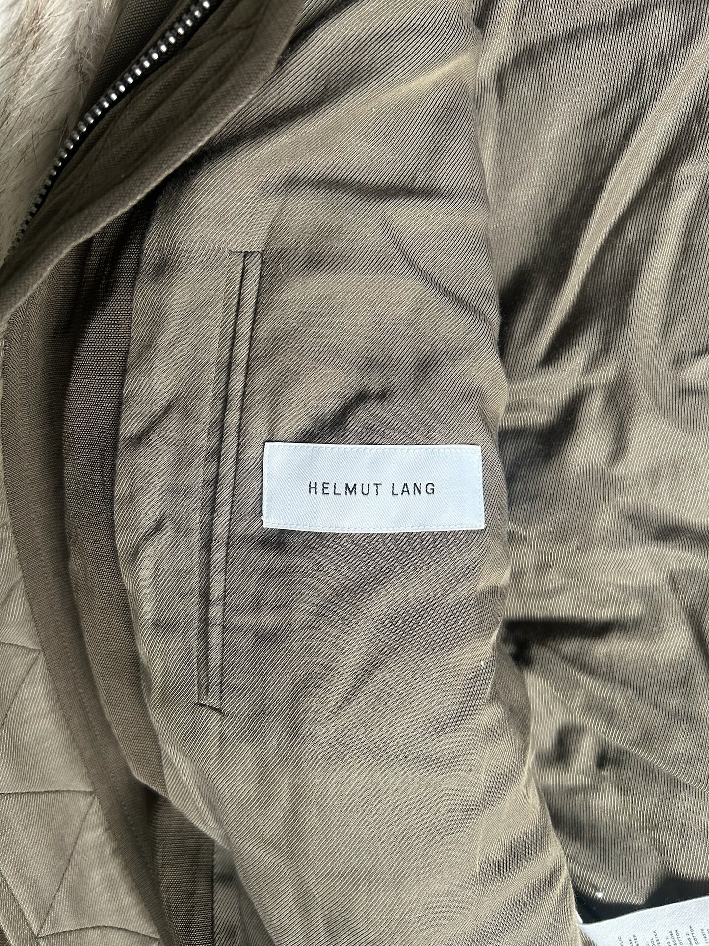 Helmut Lang Bomber With Detatchable Fur Vest (S)