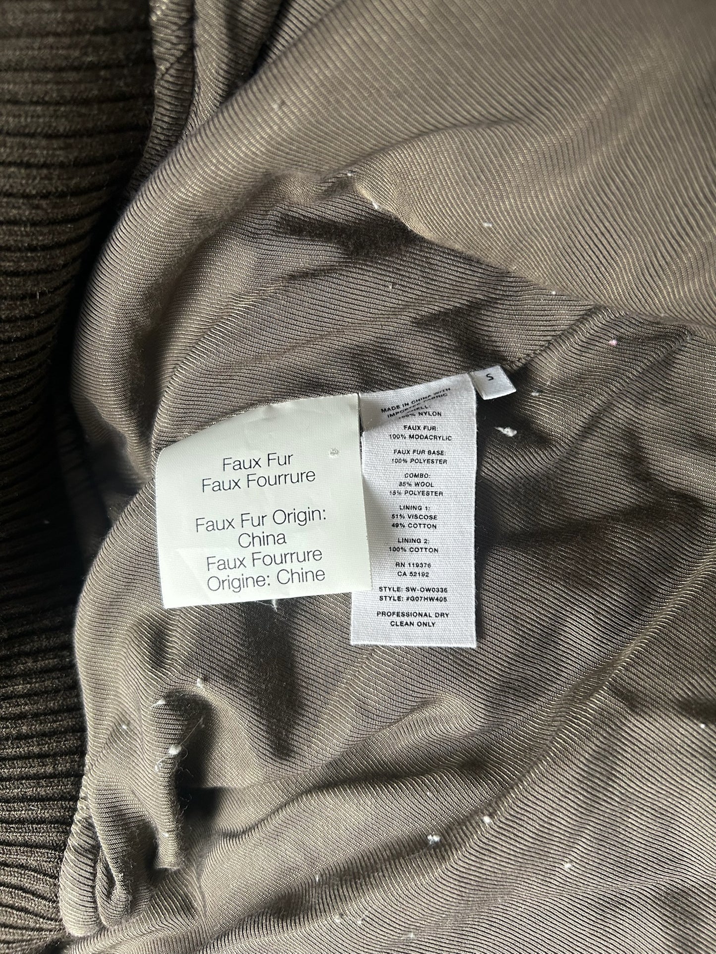 Helmut Lang Bomber With Detatchable Fur Vest (S)
