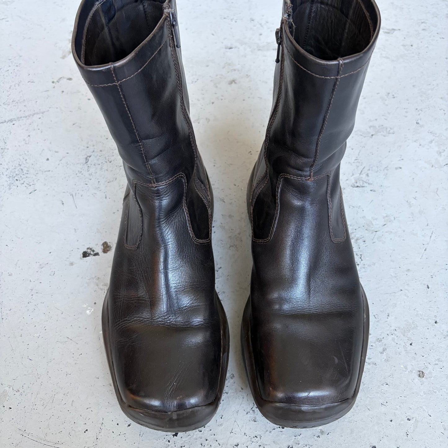 Prada FW99 Mid-Calf Vibram Sole Boots (10.5)