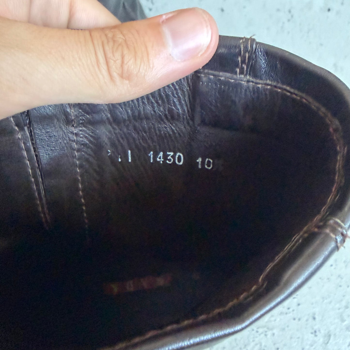 Prada FW99 Mid-Calf Vibram Sole Boots (10.5)