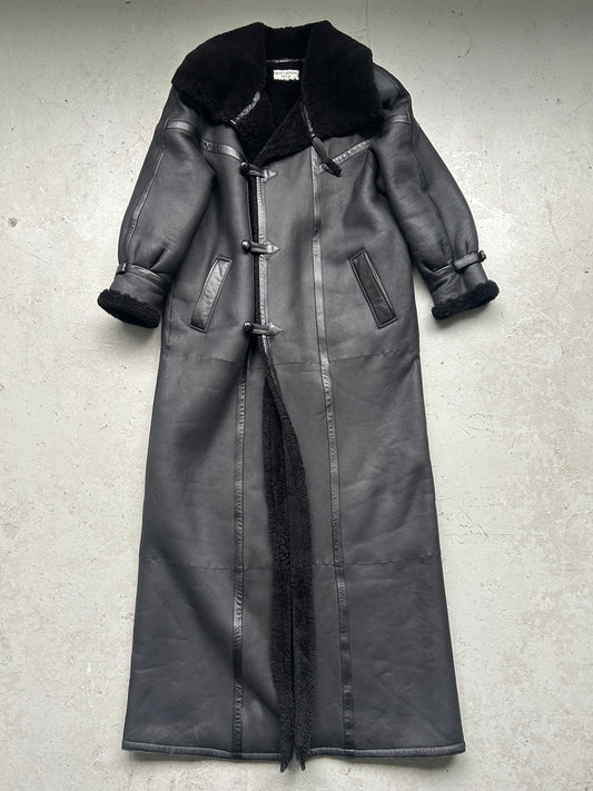 Saint Laurent Paris Long Duffle Lambskin Coat (50)
