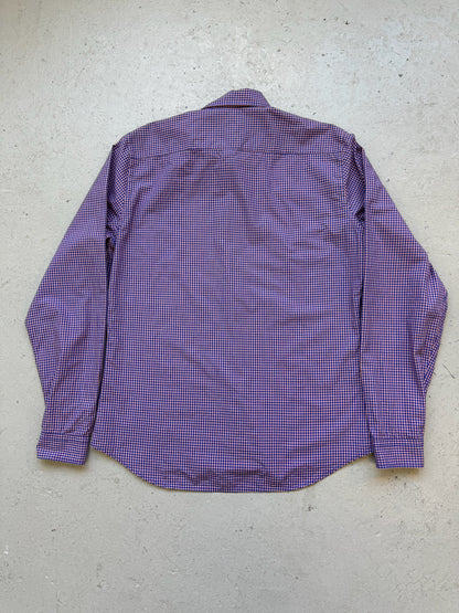 Prada Orange & Blue Long Sleeve Button Up (43/17)