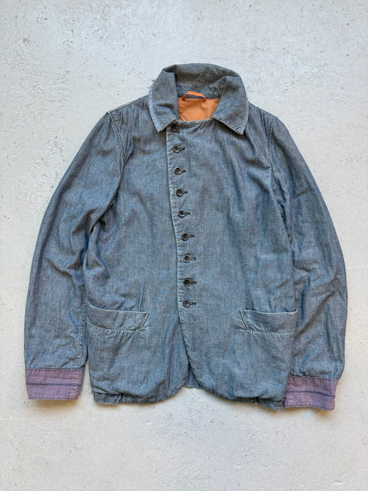 Kapital Asymmetrical Button Denim Jacket (1)