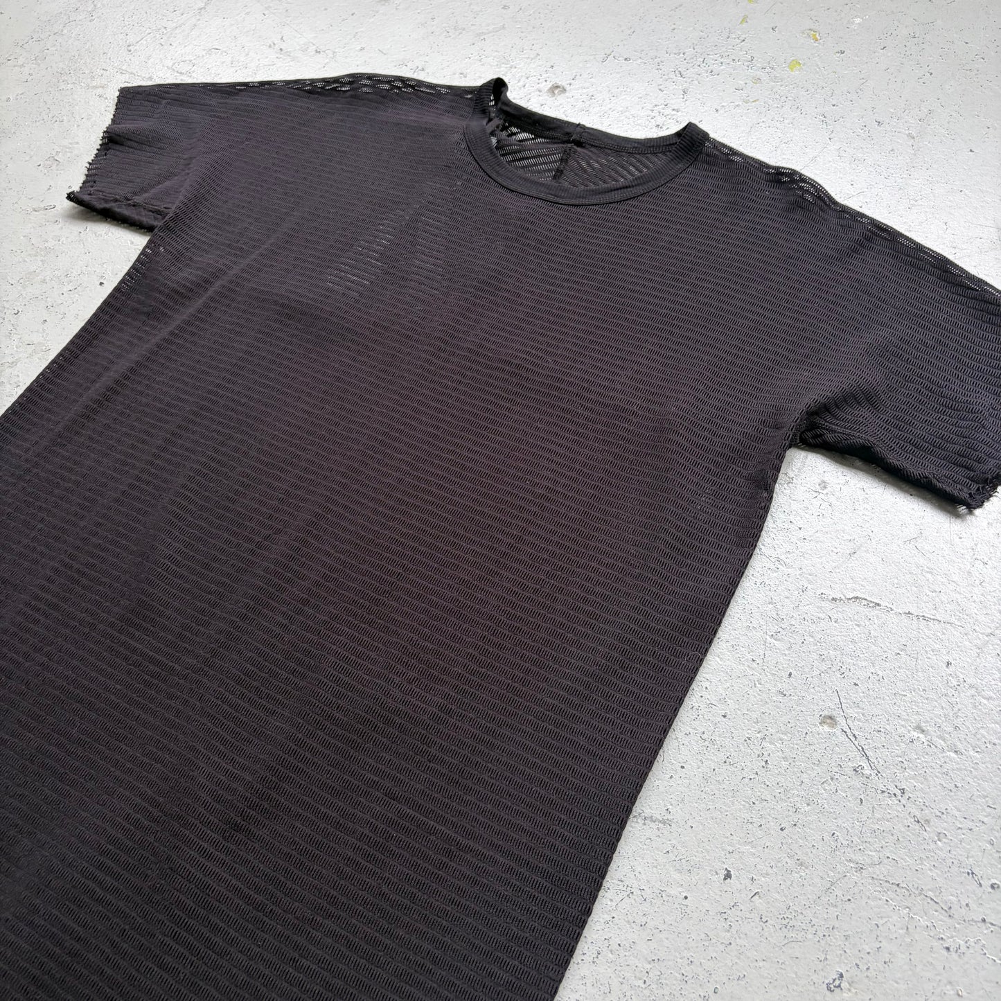 Boris Bidjan Saberi SS24 TS Black Object Dyed Short Sleeve Shirt (M)
