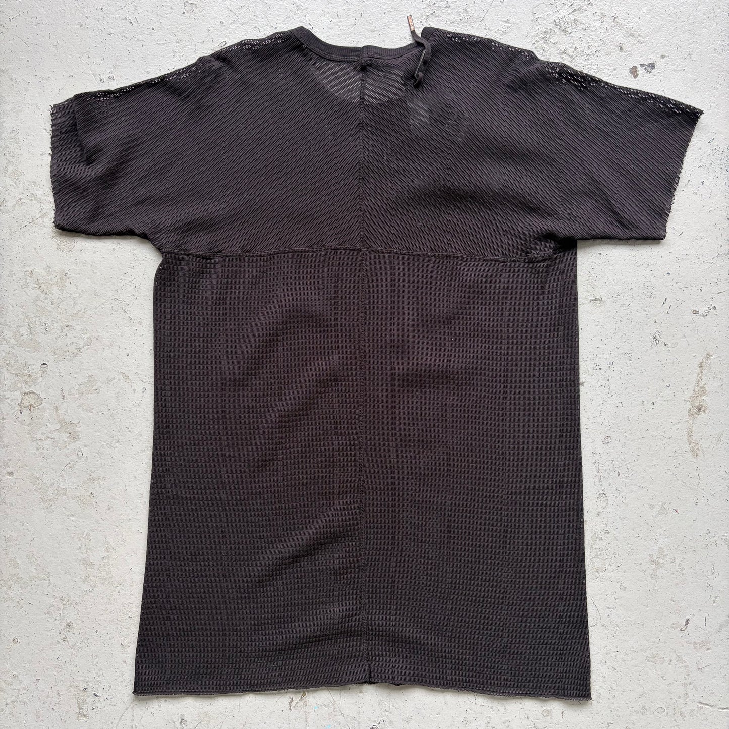 Boris Bidjan Saberi SS24 TS Black Object Dyed Short Sleeve Shirt (M)