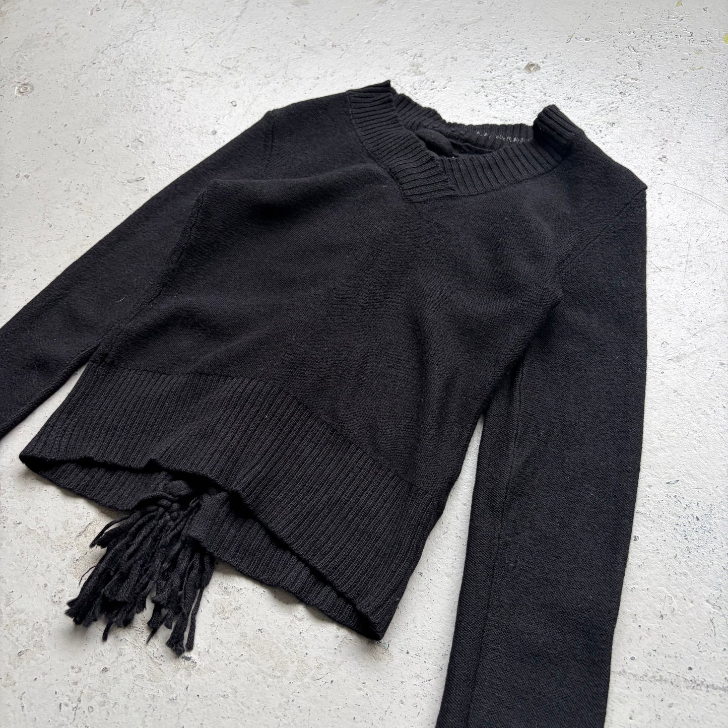 A.F. Vandevorst Black Backlace Sweater (M)