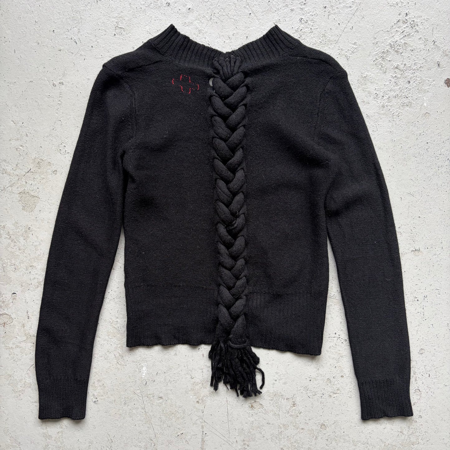 A.F. Vandevorst Black Backlace Sweater (M)