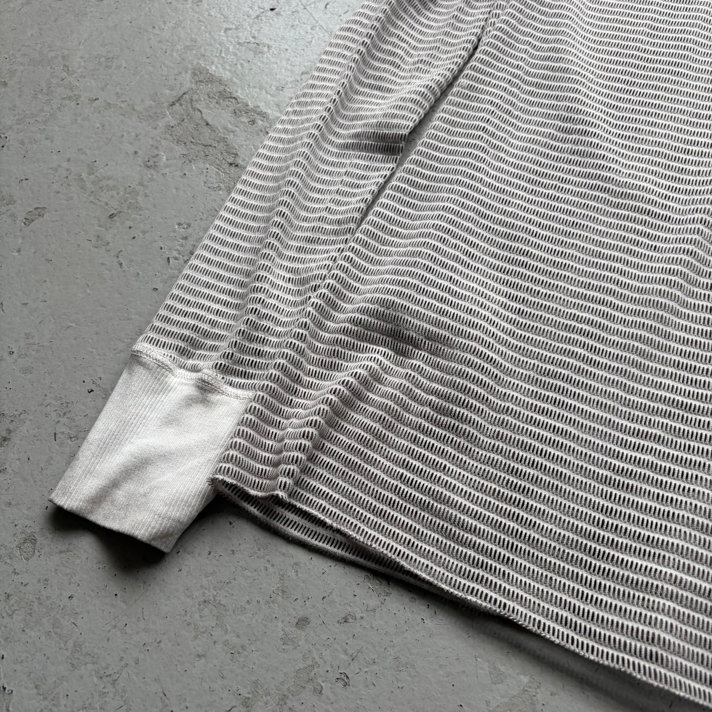 Boris Bidjan Saberi SS24 LS Resin Dyed Light Grey Long Sleeve Shirt (S)