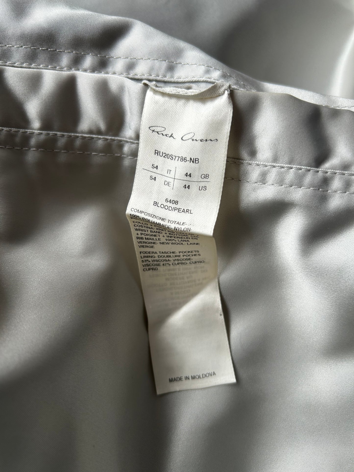 Rick Owens SS20 TECTUAL Flight Bomber Jacket (54)