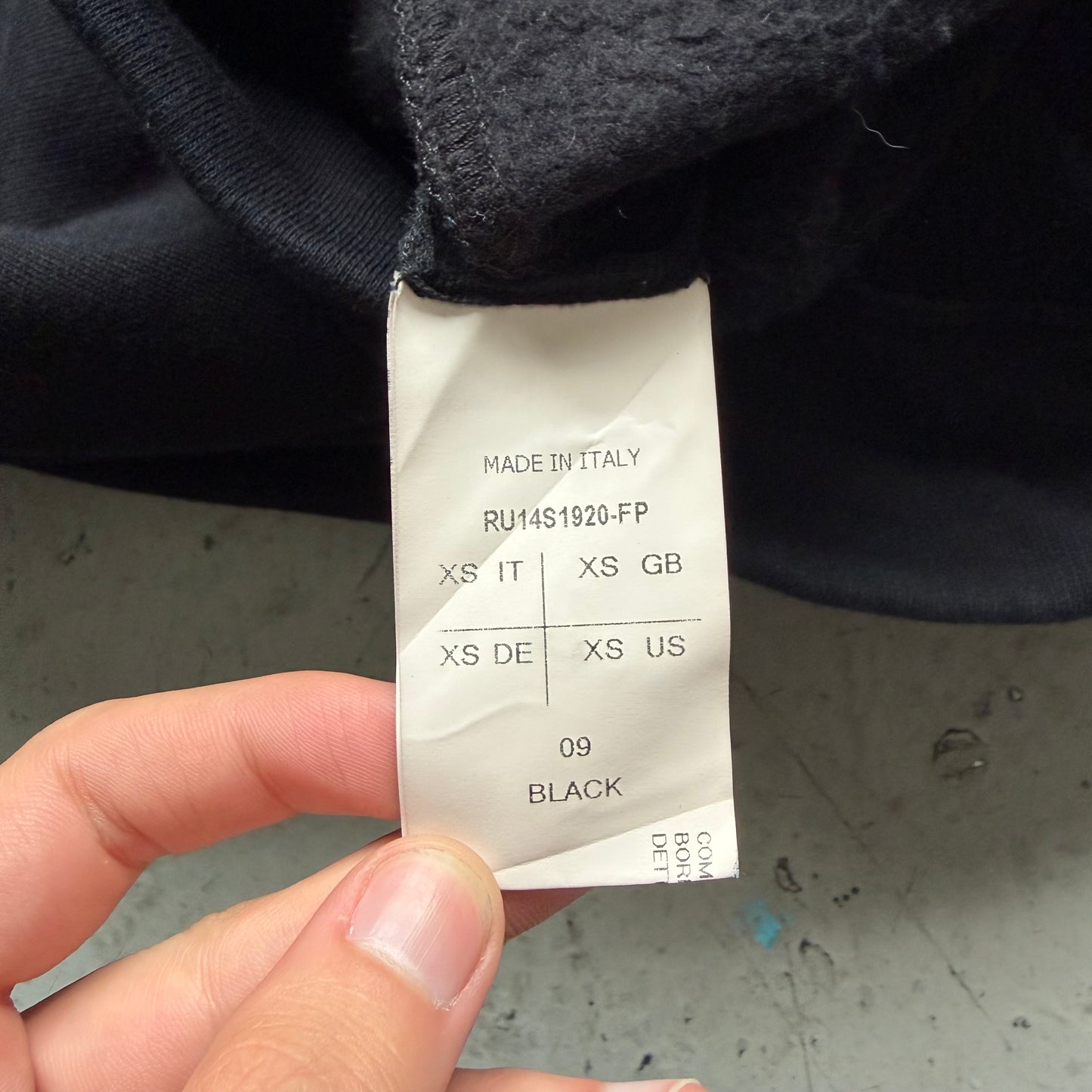 Rick Owens SS14 VICIOUS Leather Trim Black Gimp Hoodie (XS)