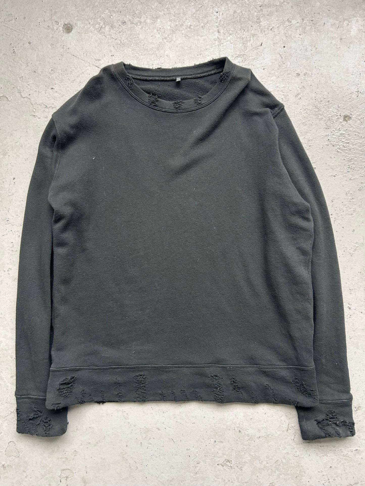 R13 Distressed Crewneck (L)