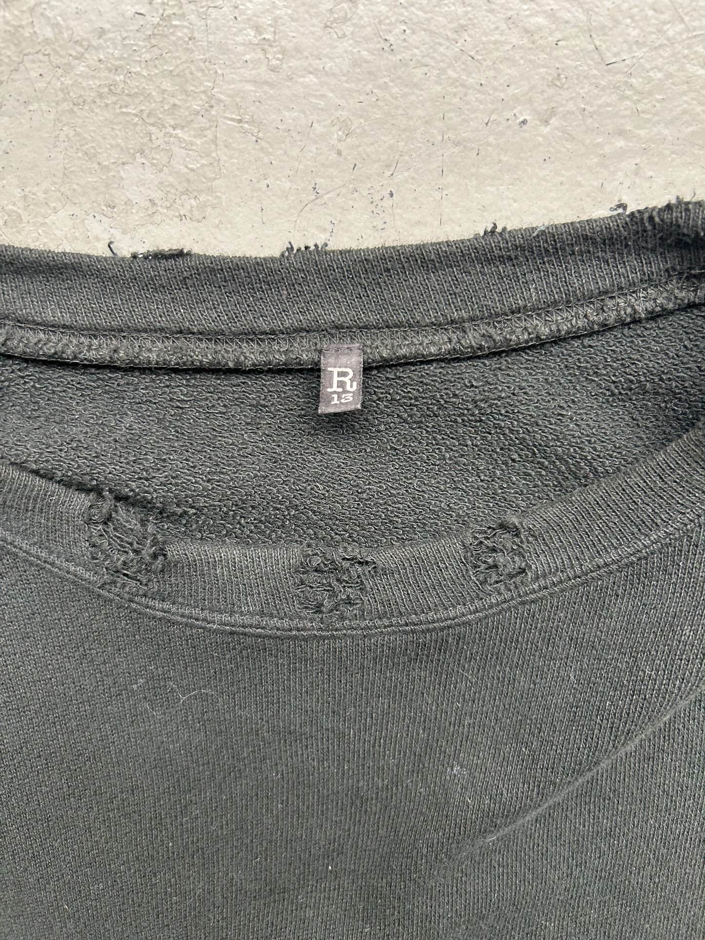 R13 Distressed Crewneck (L)