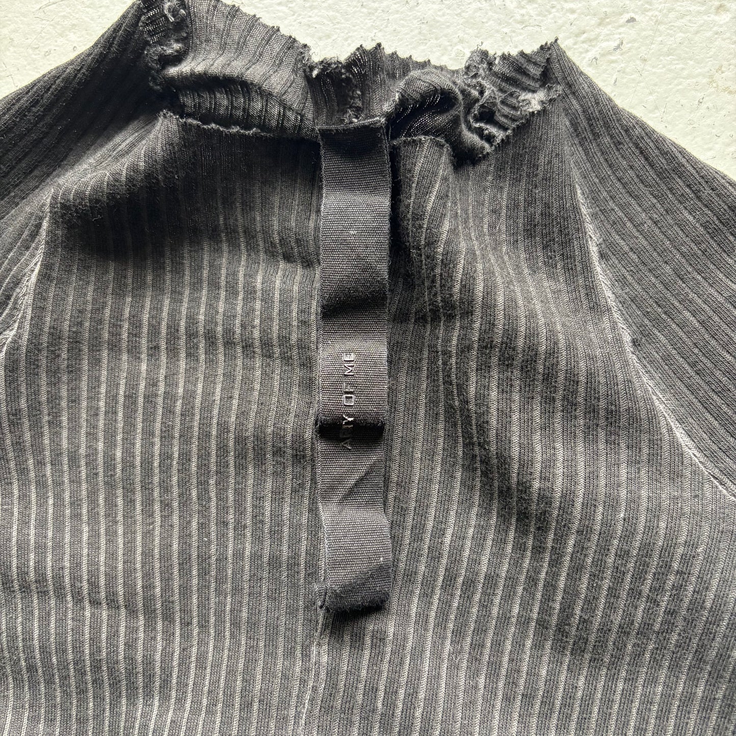 Army Of Me Black Sheer Long Sleeve Shirt (M)