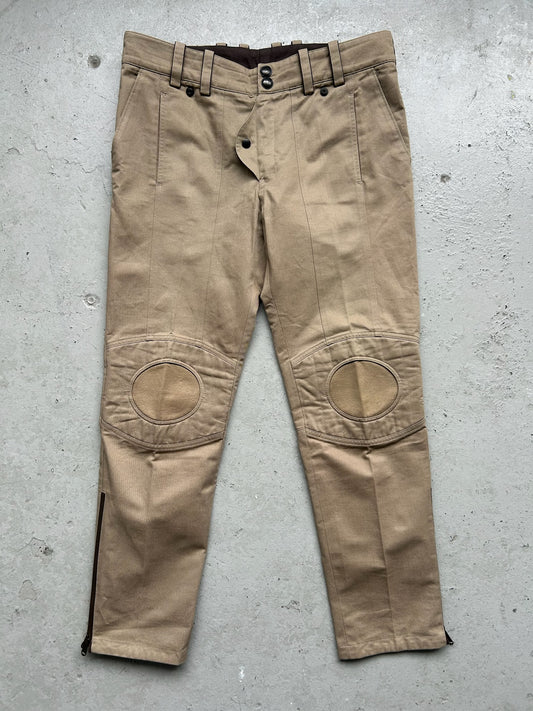 Yves Saint Laurent Rive Gauche Khacki Biker Pants (52)