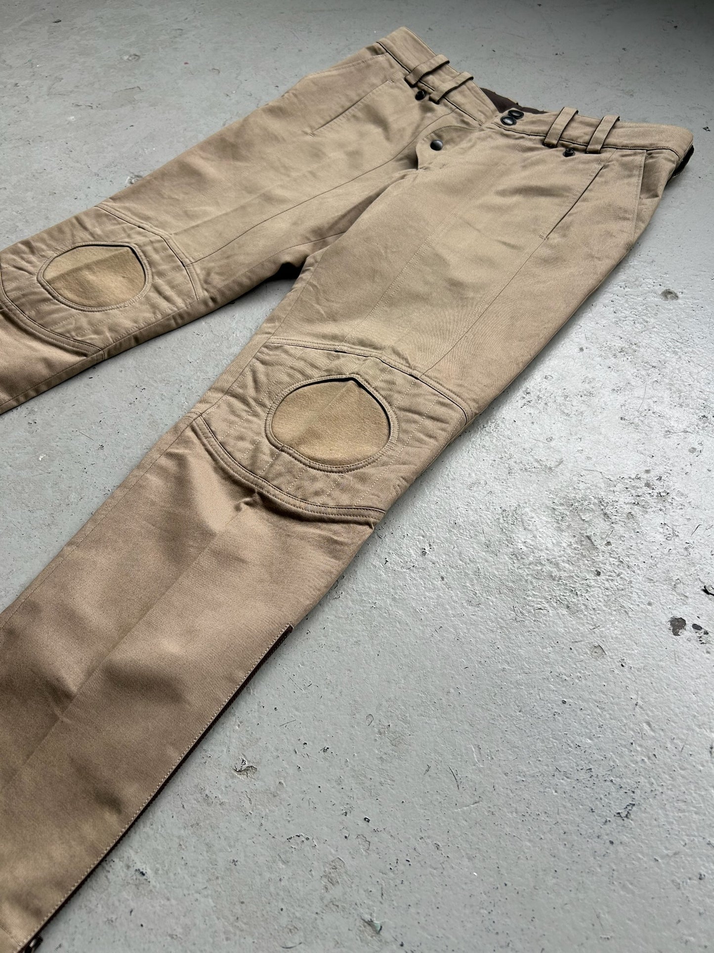 Yves Saint Laurent Rive Gauche Khacki Biker Pants (52)