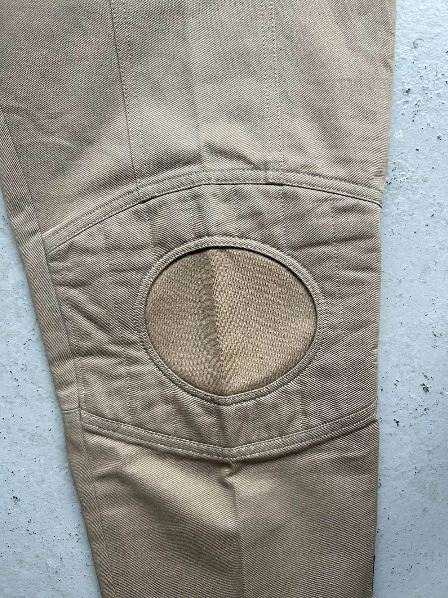 Yves Saint Laurent Rive Gauche Khacki Biker Pants (52)