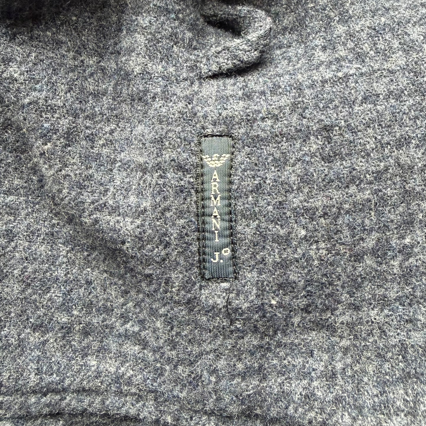 Armani Jeans Wool Navy Ruffle Blazer (36)