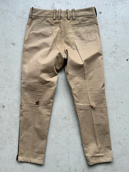 Yves Saint Laurent Rive Gauche Khacki Biker Pants (52)