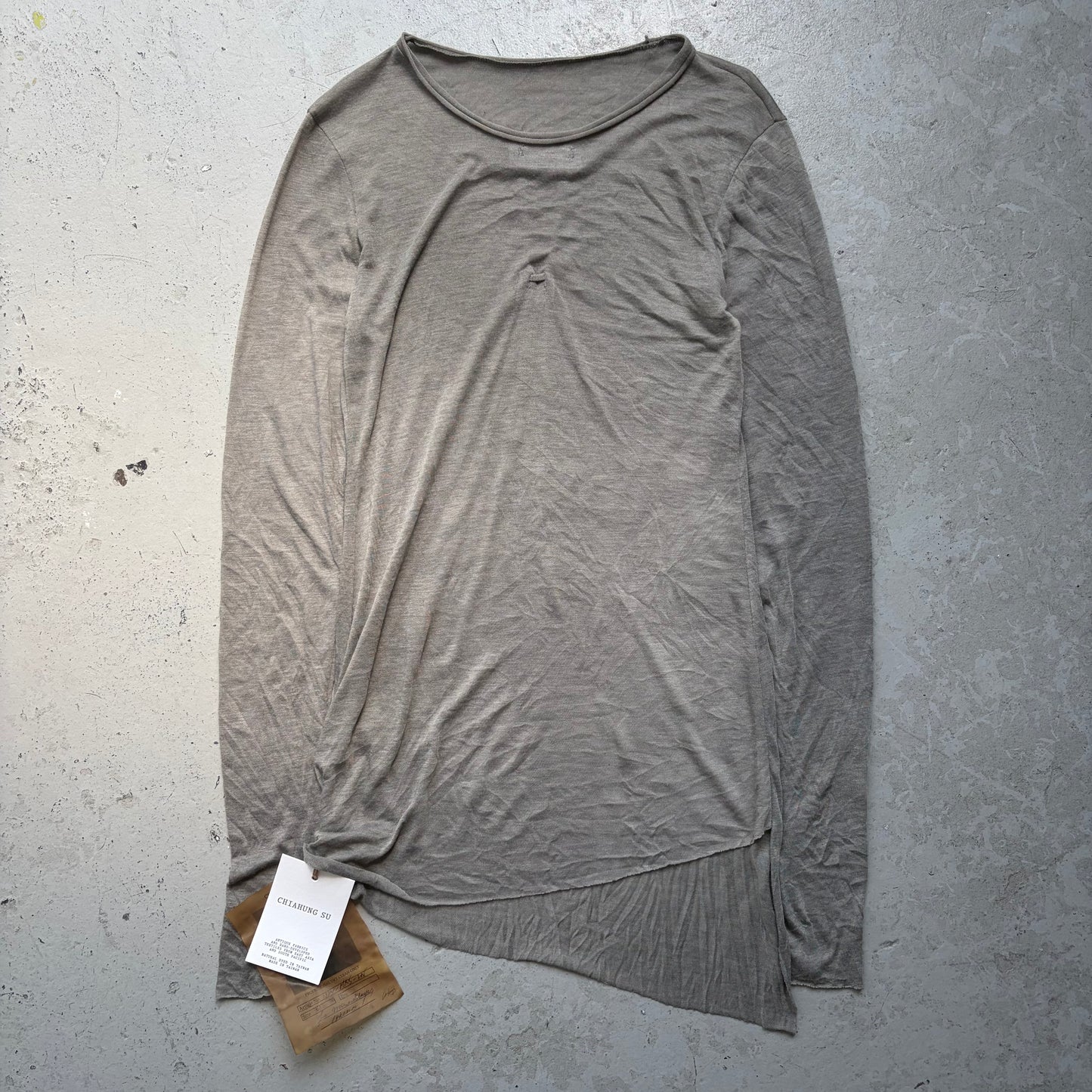 Chiahung Su Grey Long Sleeve Shirt (M)