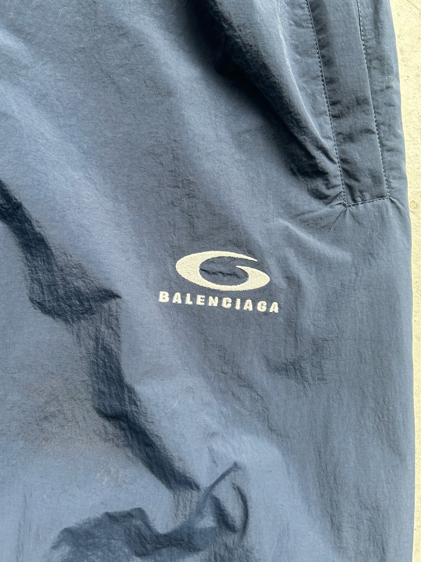 Balenciaga Navy Loop Surfer Sweatpants (XS)