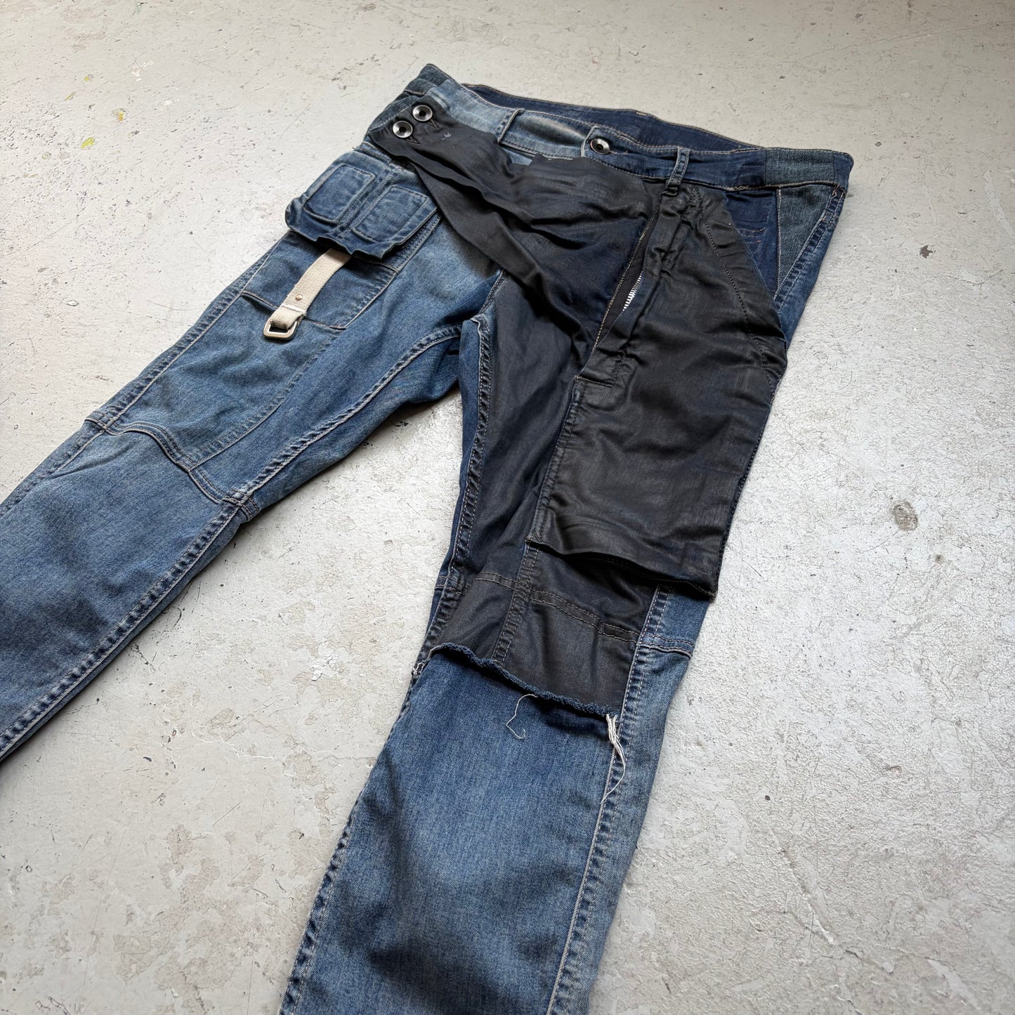 Rick Owens DRKSHDW Memphis Cut Huster As Sample Denim (29)