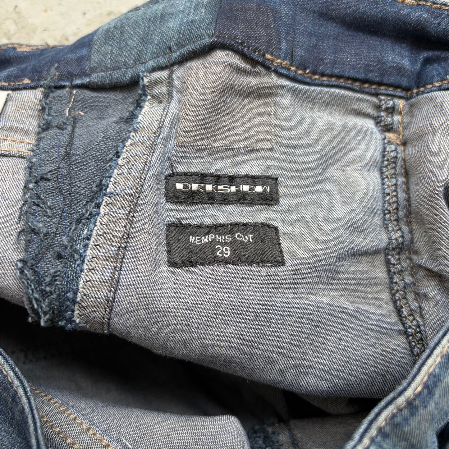 Rick Owens DRKSHDW Memphis Cut Huster As Sample Denim (29)